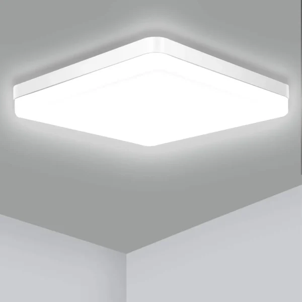 IRALAN Square LED Ceiling Light Bedroom Light Neutral White Cool White Warm White 48W 36W 24W 18W LED Ceiling Light