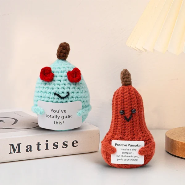 Crochet Ornament Desk Accessorie Crochet Vegetable Christmas Gifts for Kids Funny Doll Gifts Office Table Decorations Room Decor - Image 4