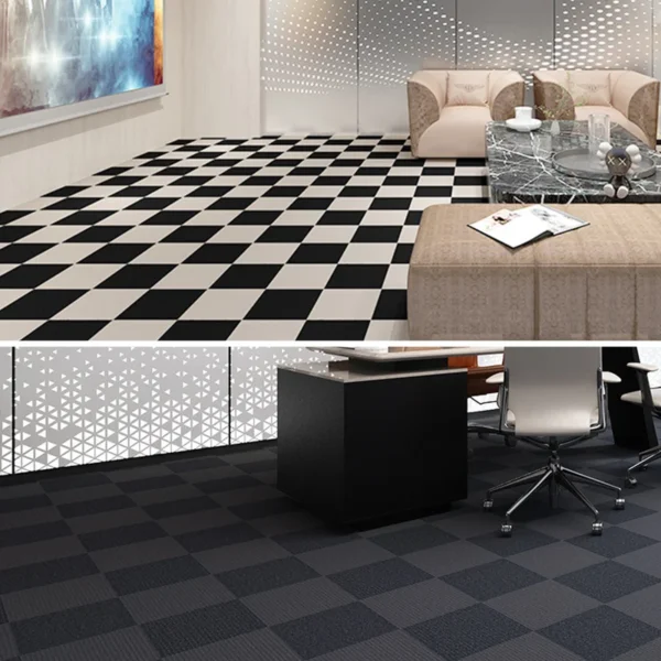 10pcs Carpet Floor Tiles Sticker Adhesive Stickers Carpet Peel And Stick Removable DIY Home Furnishings Indoor Room Carpets - Image 2
