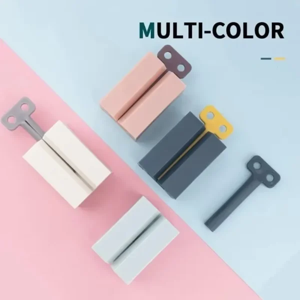 Toothpaste Squeezer, Rolling Tube Toothpaste Squeezer with Frosted Handles Toothpaste Holder Stand Bathroom Organizer - Image 6