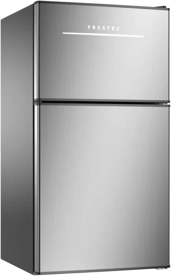 Mini Fridge with Freezer 3.5 Cu.Ft. 2 Door Refrigerator and Freezer Small Fridge for Bedroom Home Office Dorm
