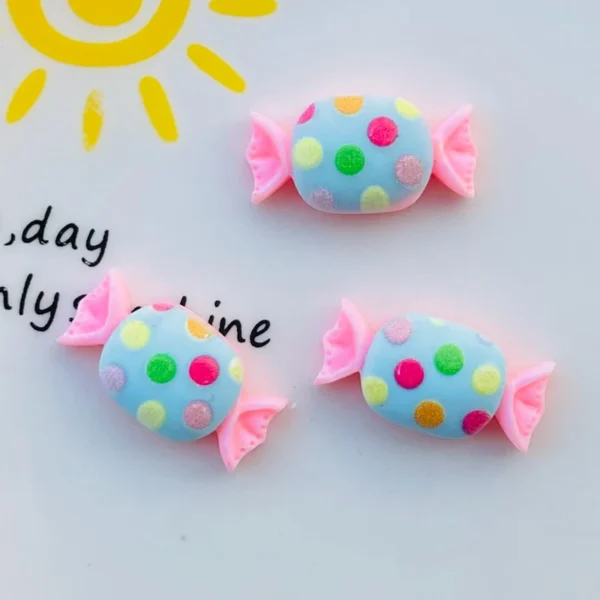 20 Pcs New Cute Kawaii Cartoon Candy Lollipop Resin Cabochon Scrapbooking DIY Jewelry Earwear Craft Decoration Accessories - Image 9