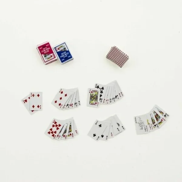 Mini Cute 1:12 Dollhouse Miniatures Poker Home Decoration Poker Cards Playing Game for Doll Kawaii Accessories - Image 7