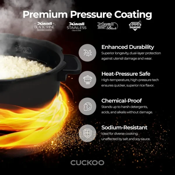 Pressure Cooker Warmer – 12 built-in programs, Glutinous Mixed, Brown, rice - Image 4