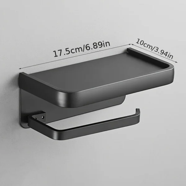 Aluminum Alloy Toilet Paper Holder Tissue Rack Bathroom Tissue Holder for Bathroom Storage Shelf Bathroom Accessories - Image 7
