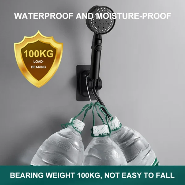 Universal Showerhead Holder Bracket Wall Mounted Punch Free Household Adjustable Shower Self Adhesive Bathroom Accessories - Image 4