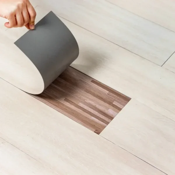 Self Adhesive PVC Wood Grain Floor Waterproof and Wear-resistant Balcony, Bathroom, Household Kitchen Floor Tiles 91X15CM - Image 2