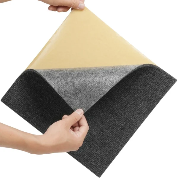 Carpet Tiles Peel and Stick, 12' x 12' Squares Self Adhesive Carpet Floor Tile, Soft Padded Carpet Tiles, Easy Install DIY - Image 6